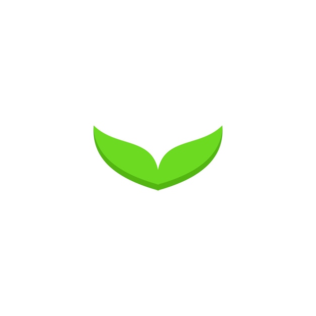 Een groen bladlogo met het woord groen erop