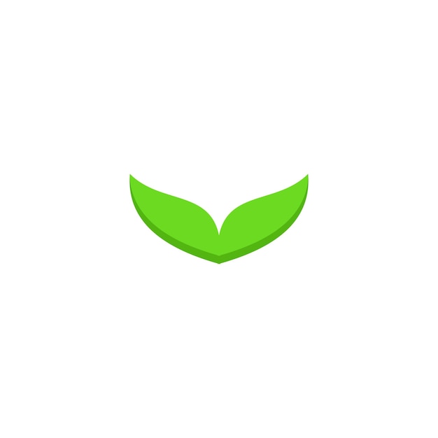 Een groen bladlogo met het woord groen erop