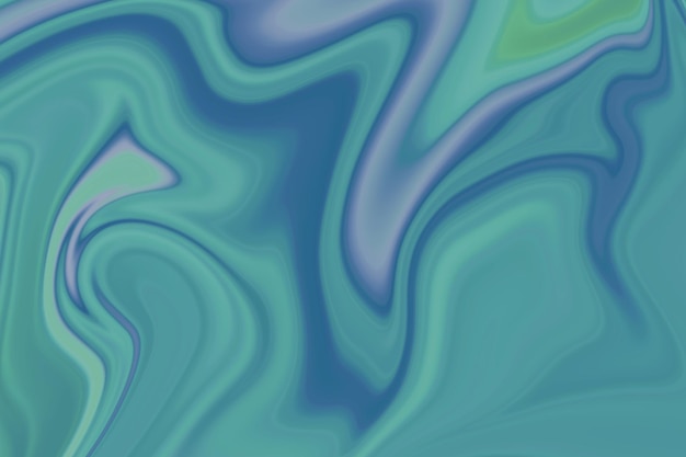 Een groene en blauwe abstracte achtergrond met een blauwe werveling.