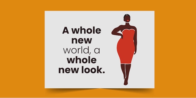 Een hele nieuwe wereld, een geheel nieuwe look Wenskaart voor Afrikaanse vrouwen