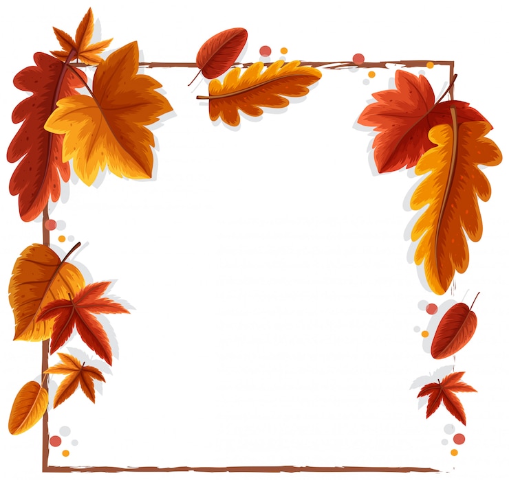 Vector een herfst laat frame