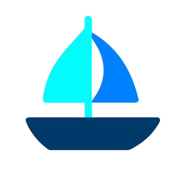 een icoon van een zeilboot