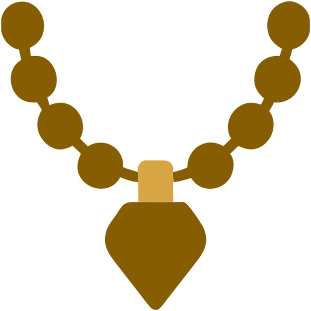 een icoon voor gouden ketting icoon