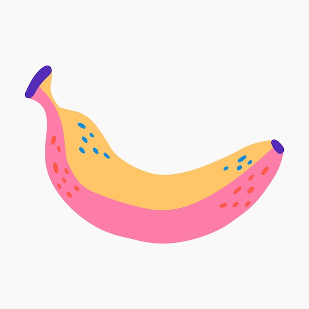 Vector een illustratie van een biologische banaan