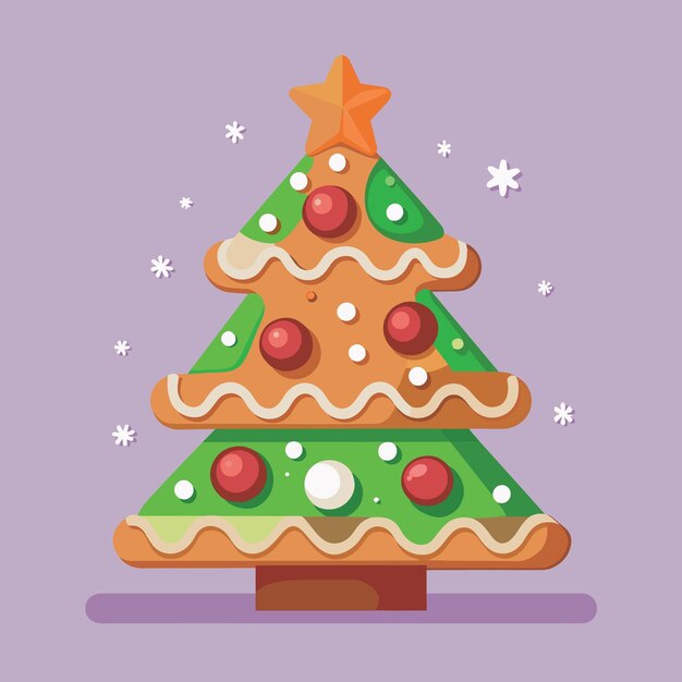 een kerstboom met een ster erop