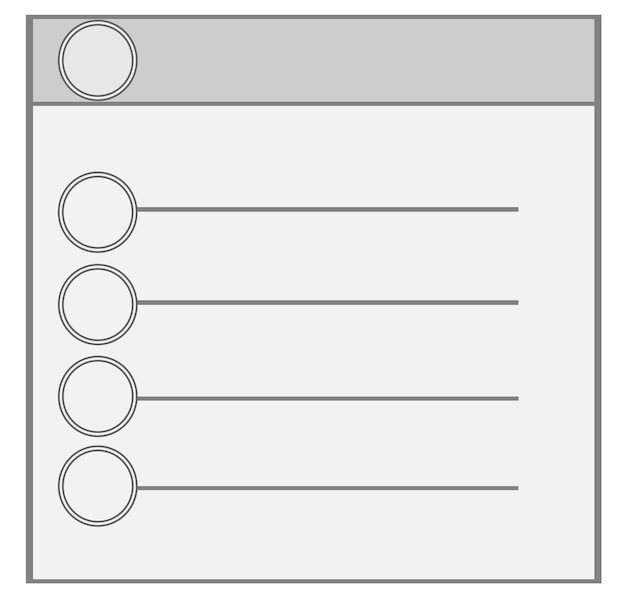 Een klembord met een checklist in het midden.