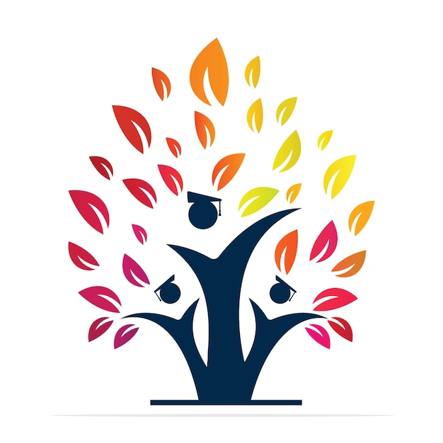 Een kleurrijk logo voor een bedrijf genaamd de levensboom.