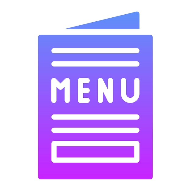 Een kleurrijk menu met het woord menu erop