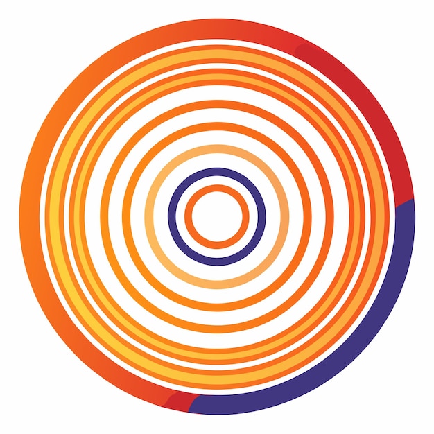 een kleurrijke cirkel met een kleurrijk ontwerp erop