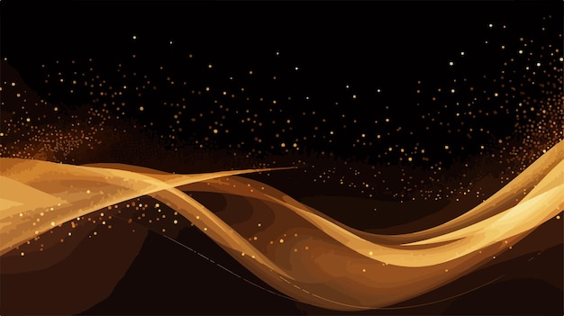 een kleurrijke illustratie van een vuurwerk met gouden en oranje lijnen