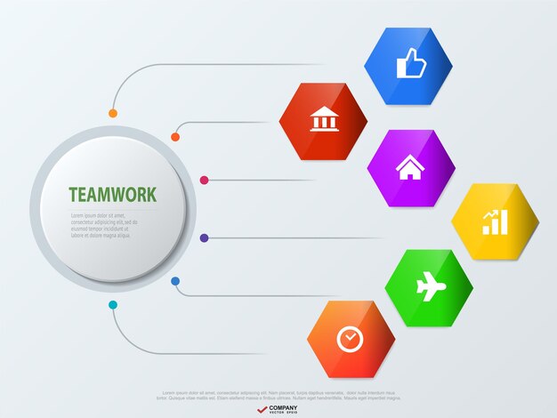 een kleurrijke webknop met het woord team erop