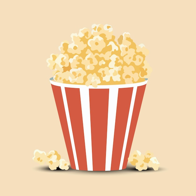 een kopje filmpopcorn