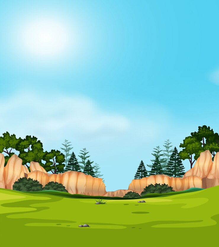 Vector een landschap van de aardmening
