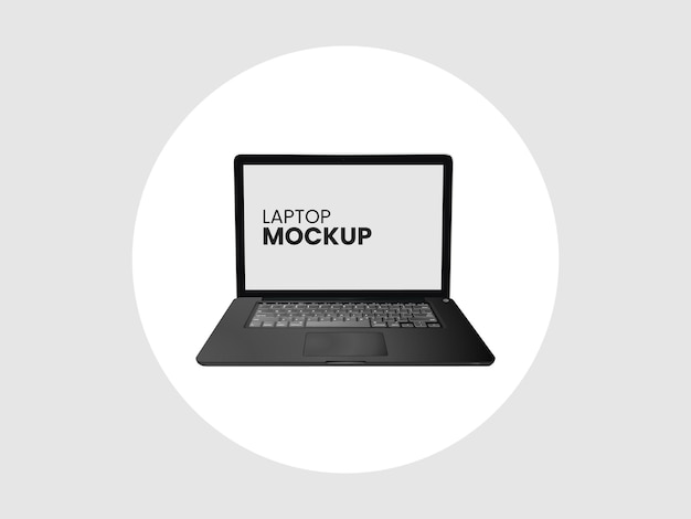een laptop met het woord laptop erop