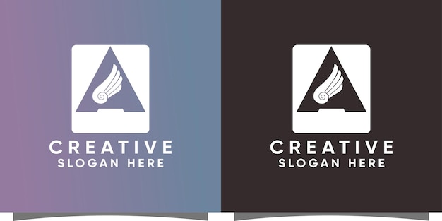 Een letterlogo met creatieve moderne stijl premium vector