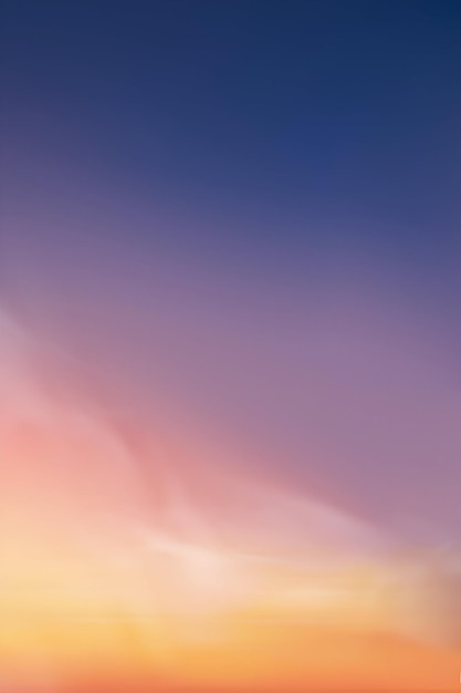 Een levendige zonsondergang over de horizon met een kleurenschakeling