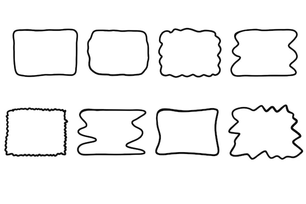 een lijntekening van een leeg stuk papier met een afbeelding van een lint en andere dingen