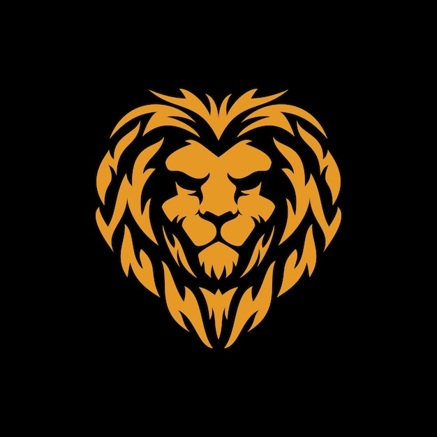 Vector een logo met een leeuwenhoofd