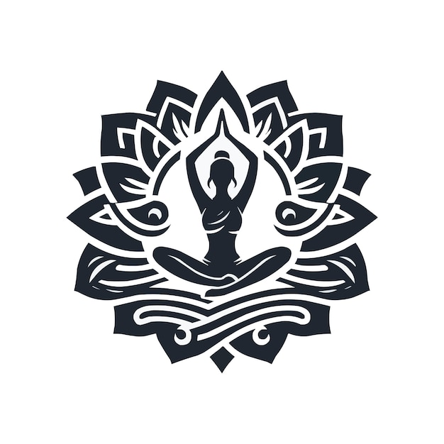 Een logo van een yogastudio voor hun bedrijf