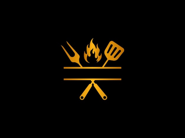 Een logo voor een bbq- en grillbedrijf