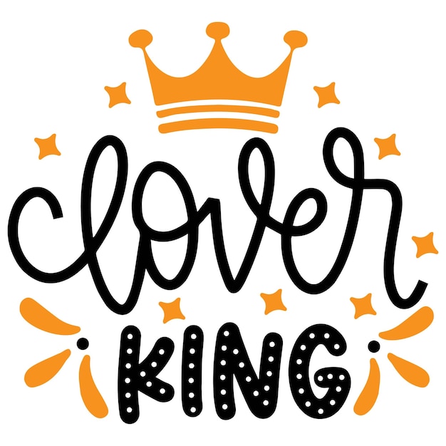 Een logo voor een bedrijf genaamd Clover King.