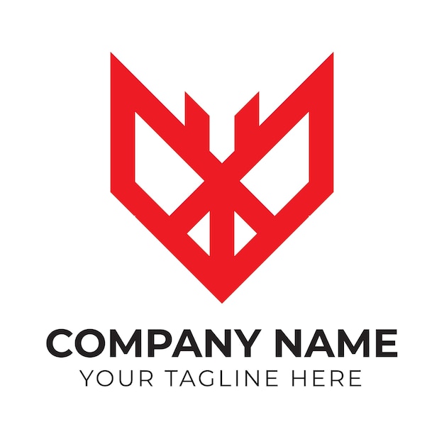 Een logo voor een bedrijf genaamd een wolf