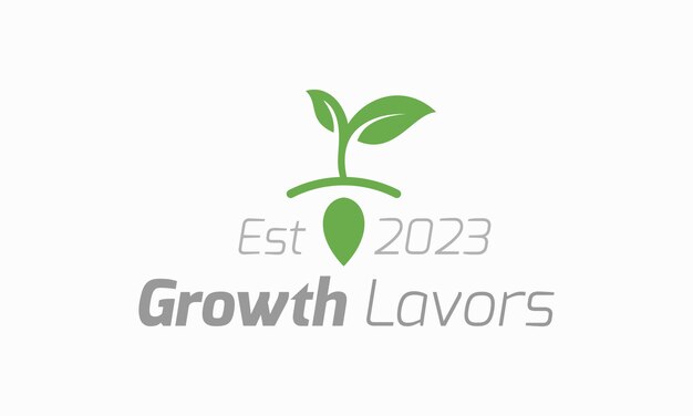 Een logo voor een bedrijf genaamd Growth Largo.