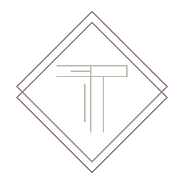 Vector een logo voor een bedrijf genaamd t.