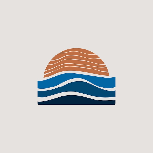 Een logo voor een bedrijf genaamd the wave