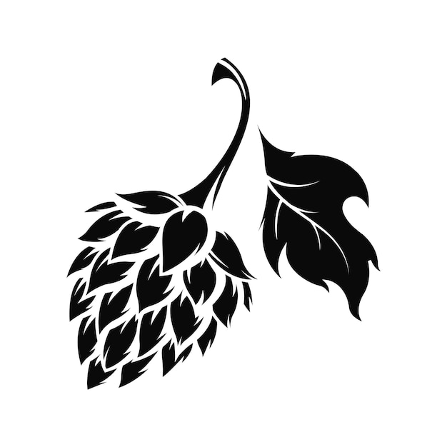 Een logo voor een brouwerij genaamd hop