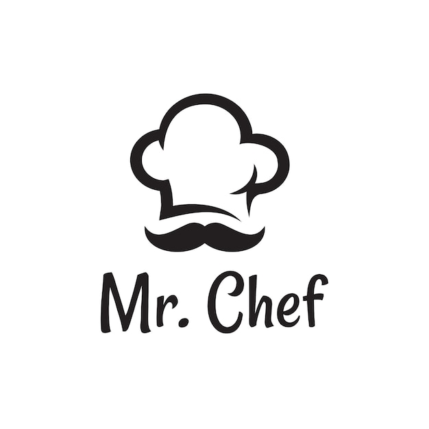 Een logo voor een chef-kok genaamd dhr. chef