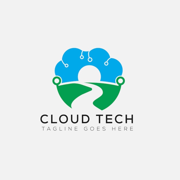 Een logo voor een cloudtechnologie