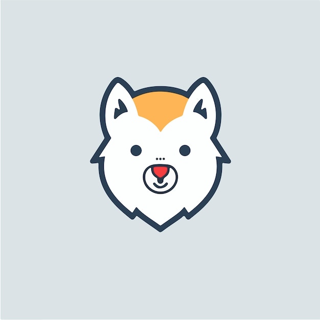 Een logo voor een hond genaamd husky.