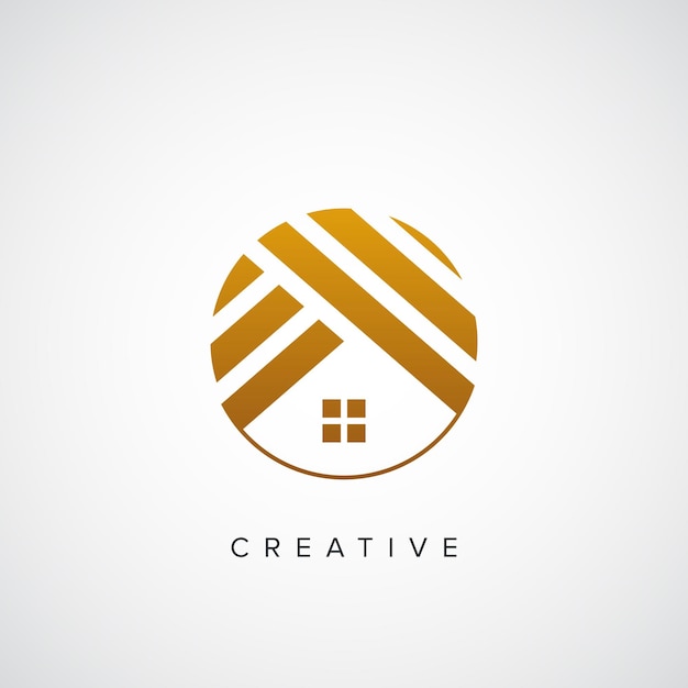 Een logo voor een huis genaamd creative.
