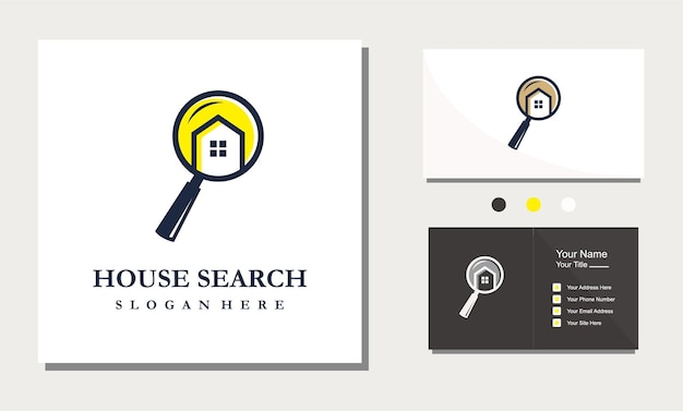 Een logo voor een huiszoekingsbedrijf