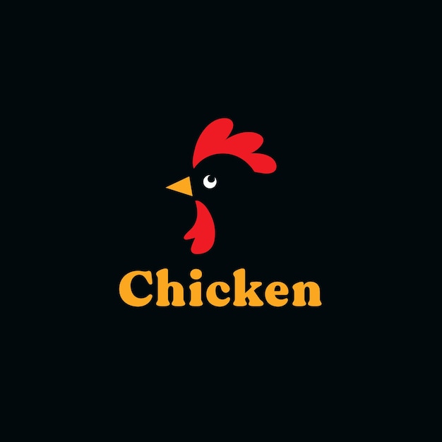 Een logo voor een kippenbedrijf dat kip zegt