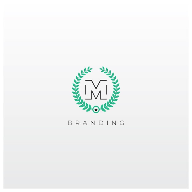 Een logo voor een merk genaamd m branding