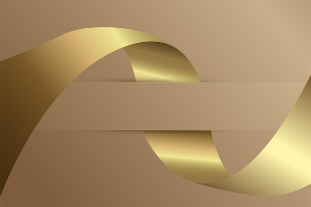 Vector een luxe abstracte achtergrond met gouden lintelementen en glitterlichteffect van de achtergrond