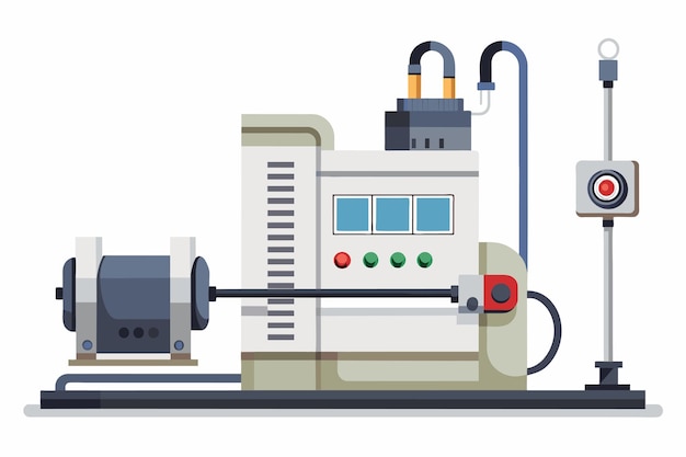 Vector een machine met het woord 