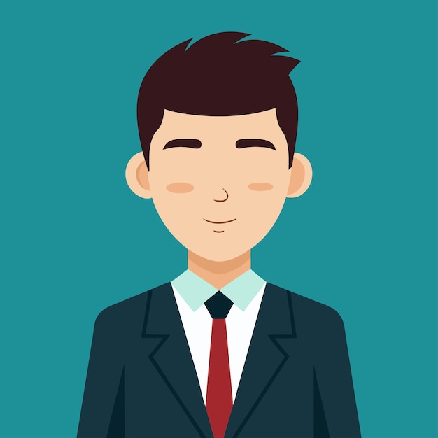 Een man in een formeel pak Vectorkunst voor illustratieprojecten