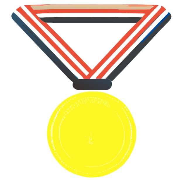 Vector een medaille icoon