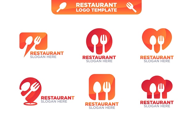 een menu voor restaurantmenu's die in rood en oranje zijn