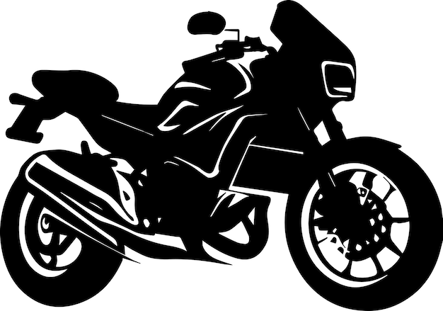 Een motorfiets vector silhouet illustratie