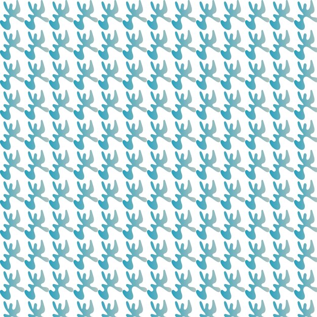 Vector een naadloos patroon met blauwe vogels op een witte achtergrond.