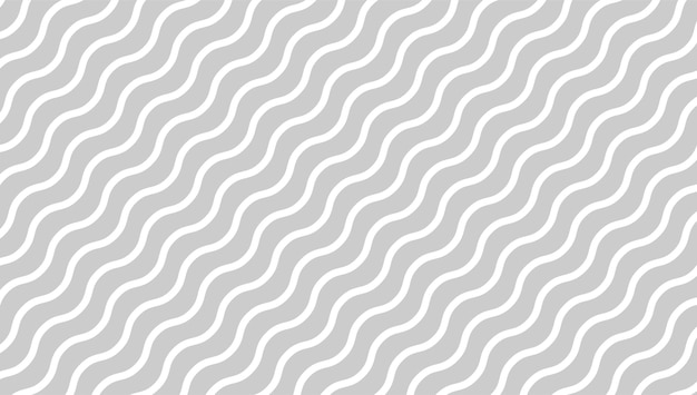 Een naadloos patroon met golvende lijnen op een grijze achtergrond.