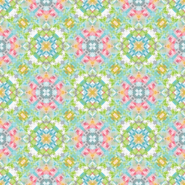Een naadloos patroon met kleurrijke wervelingen en wervelingen.