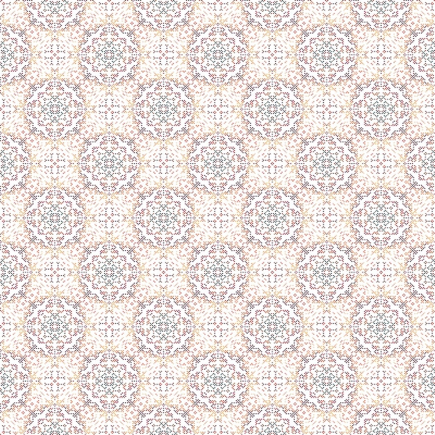 Een naadloos patroon met roze en blauwe bloemen en bladeren.