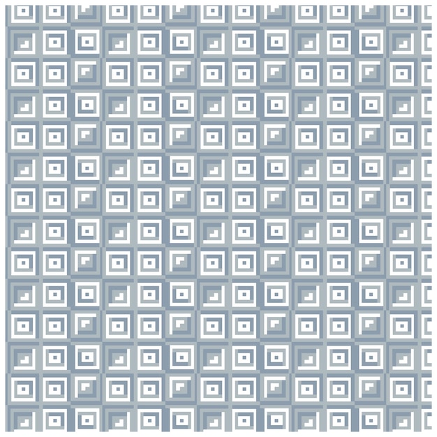 Een naadloos patroon van vierkanten met de nummers 1 en 2 op een witte achtergrond.