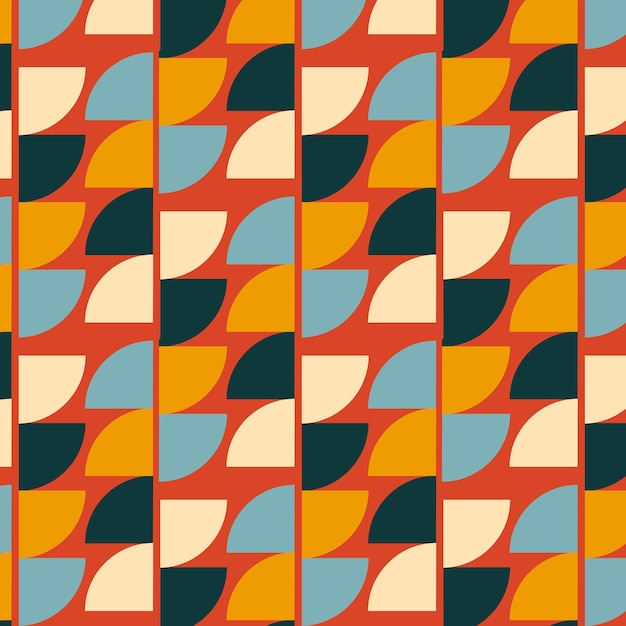 Een naadloos stoffenpatroon met een uniek design