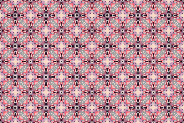 Een naadloze patroongeometrische tribalgeometrische batik ikatazteekse stijletnische boho naadloze patroon